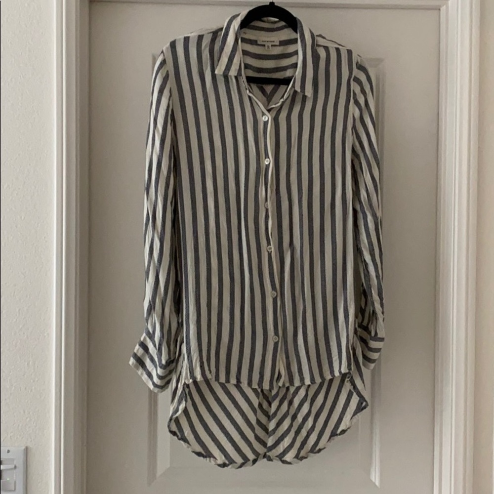 Button up stripe Blouse